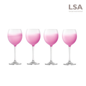 [LSA] 헤이즈 와인잔 핑크4P세트 325ml